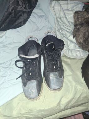 Nike Jordan Black and Gray High-Top Sneakers